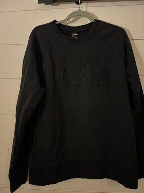 The North Face Black Embossed Logo Women's Crewneck Sweatshirt